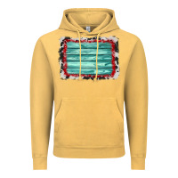 Vintage Mustard cowhide bandana wood background Vintage Hoodie - AdoDesignShop
