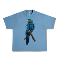 Pebble Blue Hyacinth Macaw Urban Heavy Tee - LillyAllenDesigns