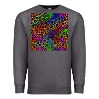 Charcoal Heather Pride leopard seamless pattern Premium Sweatshirt - NancyCooperArtShop