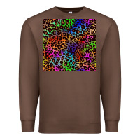 Chestnut Pride leopard seamless pattern Premium Sweatshirt - NancyCooperArtShop