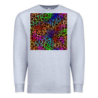 Heather Grey Pride leopard seamless pattern Premium Sweatshirt - NancyCooperArtShop