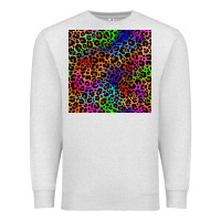Oatmeal Heather Pride leopard seamless pattern Premium Sweatshirt - NancyCooperArtShop