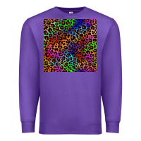 Purple Pride leopard seamless pattern Premium Sweatshirt - NancyCooperArtShop