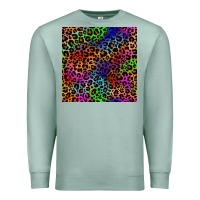 Seafoam Pride leopard seamless pattern Premium Sweatshirt - NancyCooperArtShop