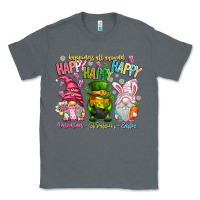 Charcoal Heather Happiness All Around Happy Valentines Patrick East Classic Tee - CowhideDigitalArt