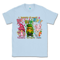Dusty Blue Happiness All Around Happy Valentines Patrick East Classic Tee - CowhideDigitalArt