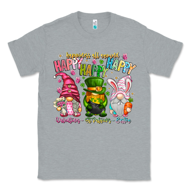 Happiness All Around Happy Valentines Patrick East Classic Tee by CowhideDigitalArt | Teevron