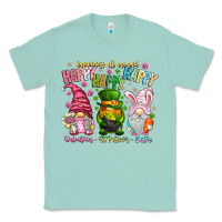 Seafoam Happiness All Around Happy Valentines Patrick East Classic Tee - CowhideDigitalArt