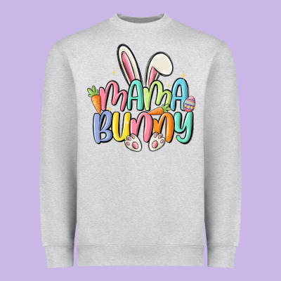 Mama Bunny Heavyweight Sweatshirt Designed By Maliassmallbusiness