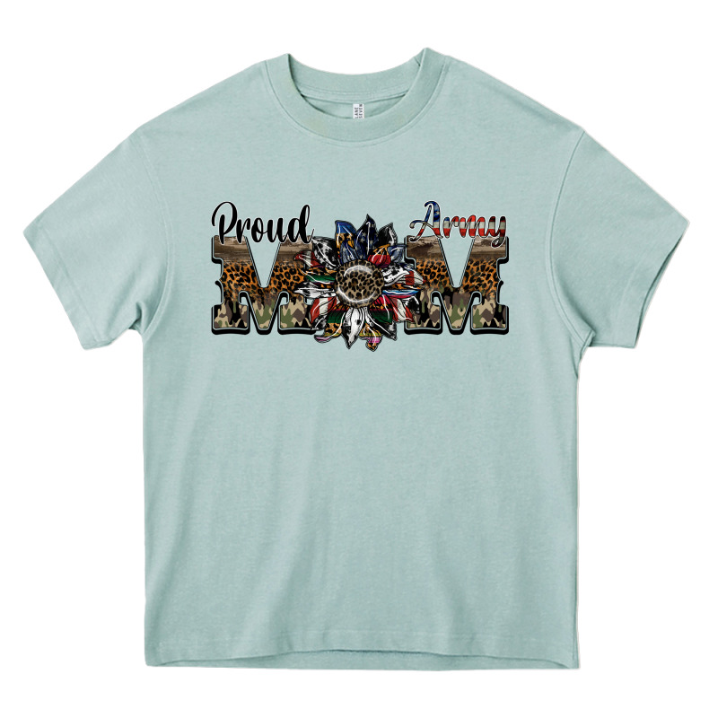 Proud Army Mom Heavy Core Tee by SublimationCraftShop | Teevron