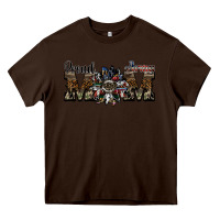 Chocolate Brown proud army mom Heavy Core Tee - SublimationCraftShop