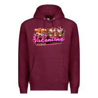 Burgundy be my valentine Premium Hoodie - HowdyJamesFarm