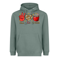 Peace Love Hot Chocolate Heavyweight Hoodie | Teevron
