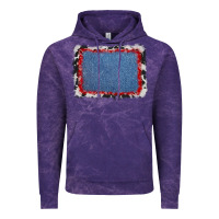 Cloud Purple cowhide bandana denim background Vintage Hoodie - AdoDesignShop