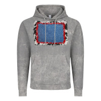 Cloud Rock cowhide bandana denim background Vintage Hoodie - AdoDesignShop