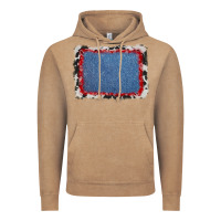 Vintage Coffee cowhide bandana denim background Vintage Hoodie - AdoDesignShop