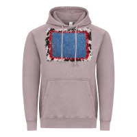 Vintage Zinc cowhide bandana denim background Vintage Hoodie - AdoDesignShop