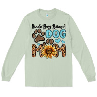 Matcha kinda busy being a dog mom Long Sleeve Tee - MaliasSmallBusiness