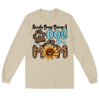 Mushroom kinda busy being a dog mom Long Sleeve Tee - MaliasSmallBusiness