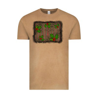 Vintage Camel christmas plaid leopard mistletoe background Vintage Tee - BarkalooDesign