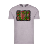Vintage Zinc christmas plaid leopard mistletoe background Vintage Tee - BarkalooDesign