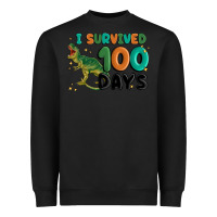 Black i survived 100 days Heavyweight Sweatshirt - MaliasSmallBusiness