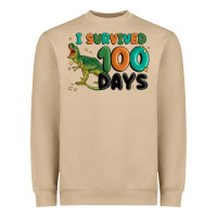 I Survived 100 Days Heavyweight Sweatshirt | Teevron