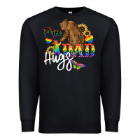 Black Free Dad hugs Premium Sweatshirt - NancyCooperArtShop