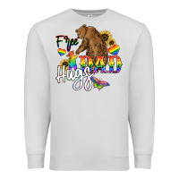 Dove Grey Free Dad hugs Premium Sweatshirt - NancyCooperArtShop