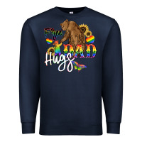 Navy Free Dad hugs Premium Sweatshirt - NancyCooperArtShop