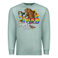Seafoam Free Dad hugs Premium Sweatshirt - NancyCooperArtShop