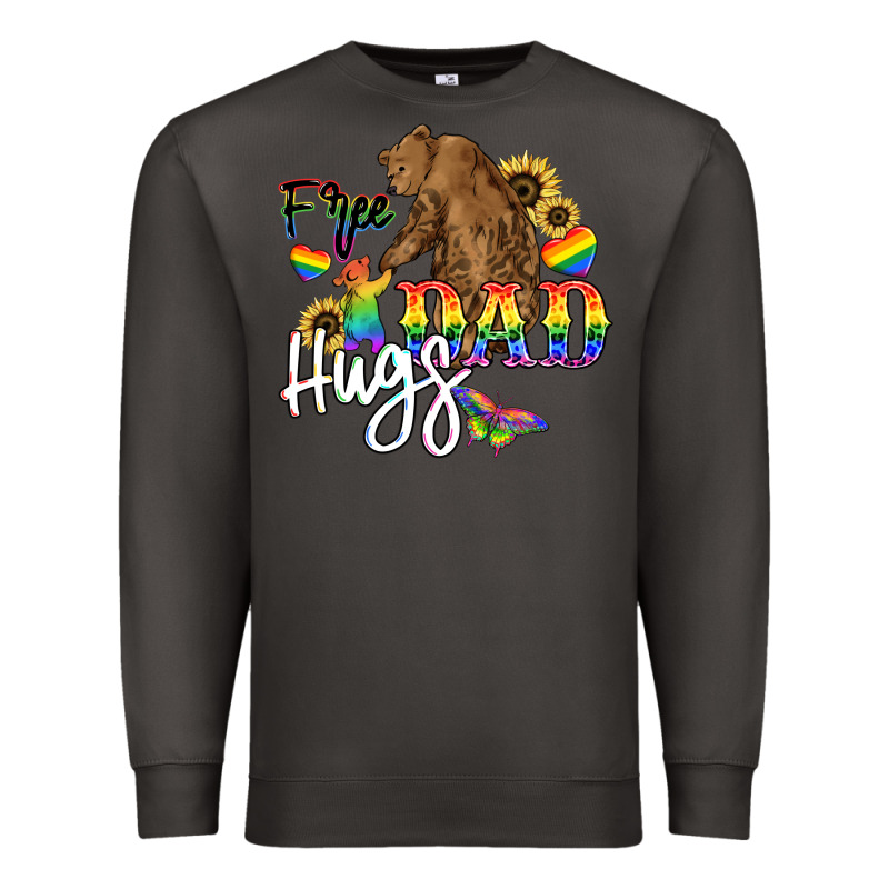 Free Dad Hugs Premium Sweatshirt by NancyCooperArtShop | Teevron