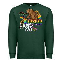 Sports Green Free Dad hugs Premium Sweatshirt - NancyCooperArtShop