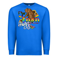 True Royal Free Dad hugs Premium Sweatshirt - NancyCooperArtShop