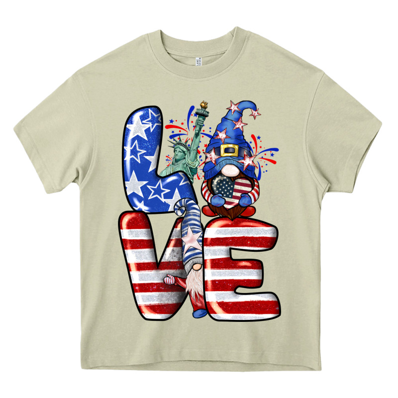 Love 4th Of July With Gnomes 4th Of July Heavy Core Tee by CowGirlArtShop | Teevron