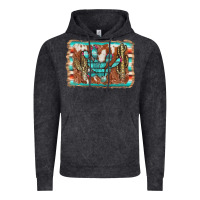Vintage Black cactus cowhide serape Vintage Hoodie - AdoDesignShop