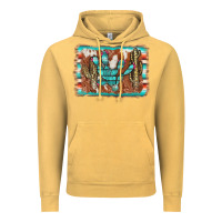 Vintage Mustard cactus cowhide serape Vintage Hoodie - AdoDesignShop