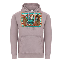 Vintage Zinc cactus cowhide serape Vintage Hoodie - AdoDesignShop