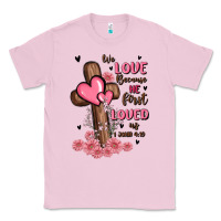 Bubblegum Pink valentine cross Classic Tee - MaliasSmallBusiness