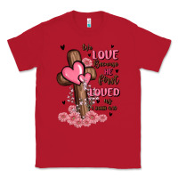 Red valentine cross Classic Tee - MaliasSmallBusiness