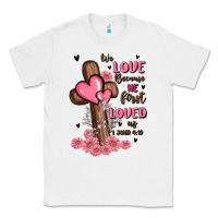 White valentine cross Classic Tee - MaliasSmallBusiness