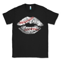 Black baseball lips Classic Tee - AdoDesignShop