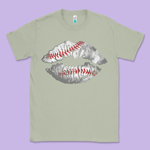 Baseball Lips Classic Tee Designed By Adodesignshop