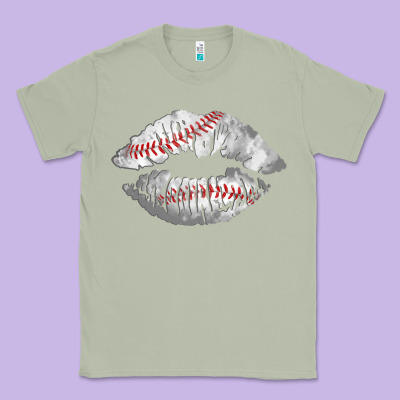 Baseball Lips Classic Tee Designed By Adodesignshop