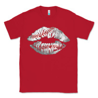 Red baseball lips Classic Tee - AdoDesignShop