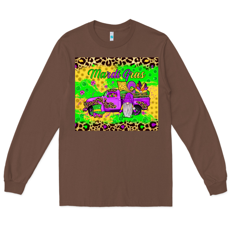 Mardi Gras Gnome Truck Long Sleeve Tee by JahusDesignShop | Teevron