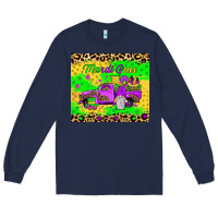 Navy mardi gras gnome truck Long Sleeve Tee - JahusDesignShop