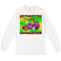 White mardi gras gnome truck Long Sleeve Tee - JahusDesignShop