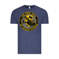 Vintage Denim the first team 1st cavalry division Vintage Tee - Jasminsmagicworld