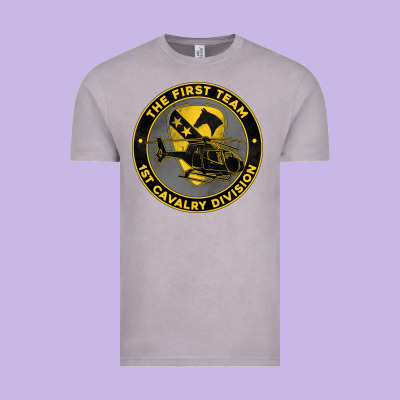 The First Team 1st Cavalry Division Vintage Tee Designed By Jasminsmagicworld